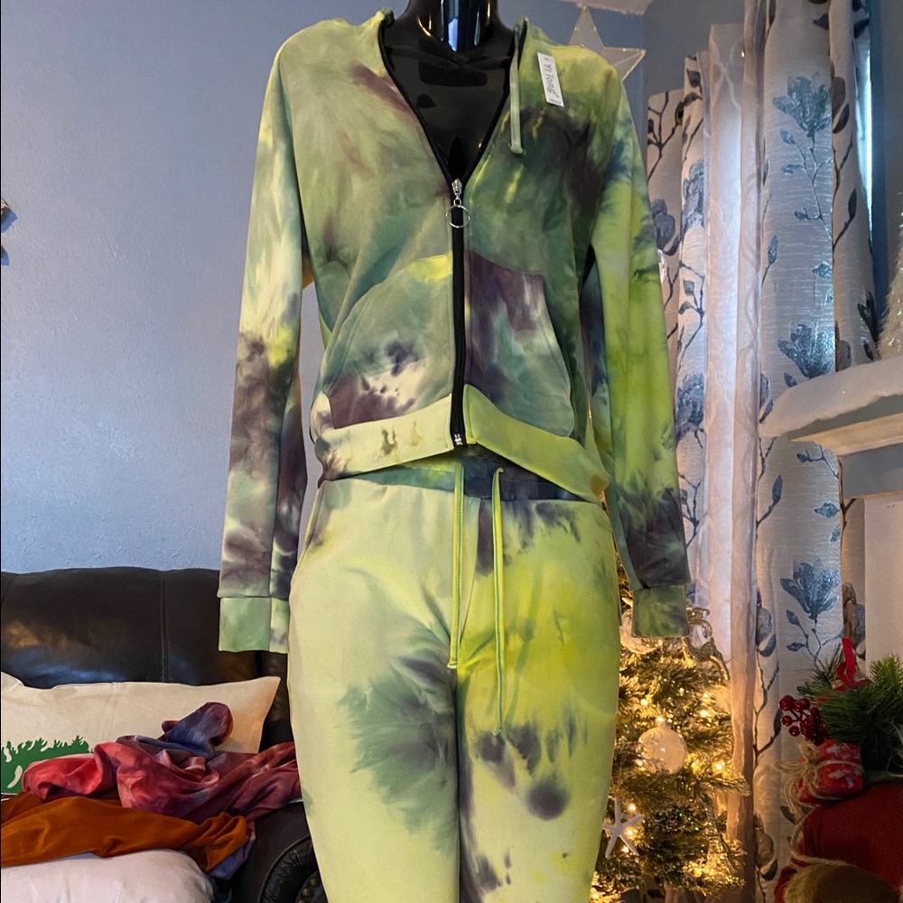 Sweatsuit velvet warm hooded